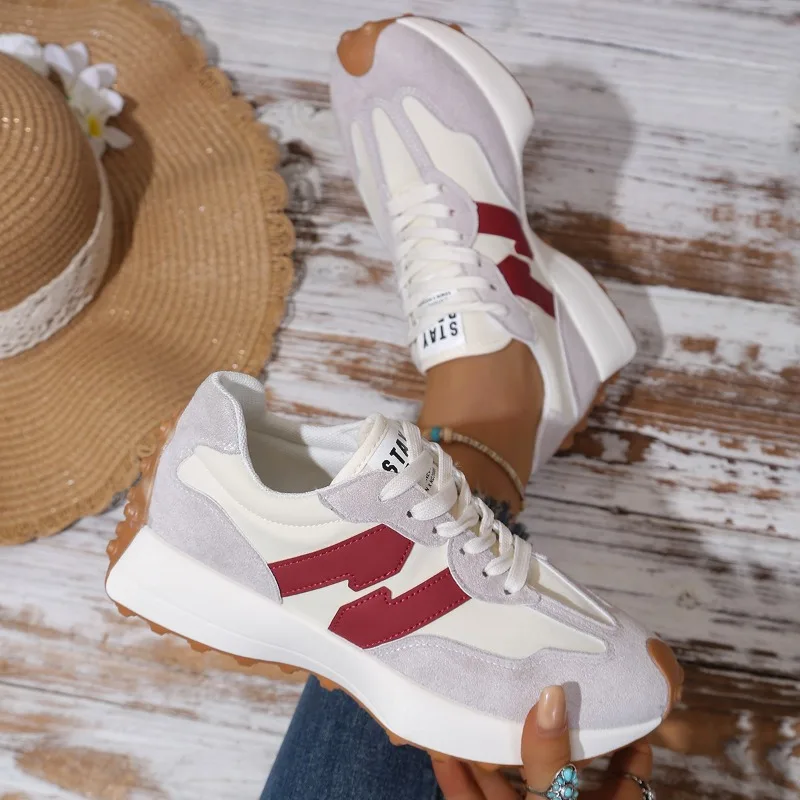 New Fashion Women's Sports Shoes Outdoor Female Casual Platform Shoes Fitness Thick Sole Walking Trainers Ladies Clunky Sneakers
