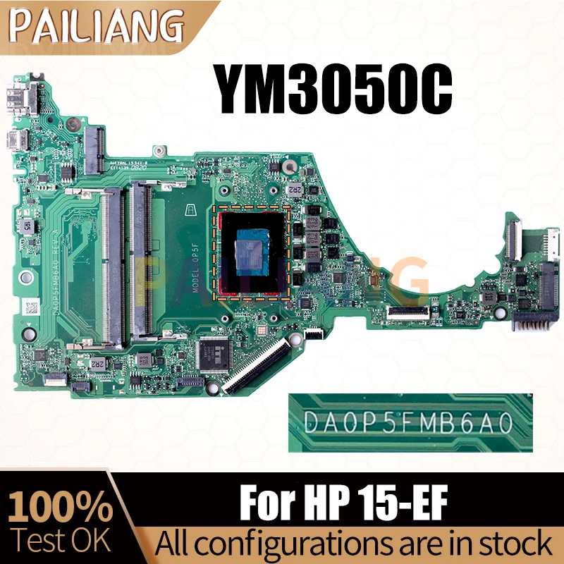 For HP 15-EF Notebook Mainboard DA0P5FMB6A0 YM3050C Laptop Motherboard Full Tested