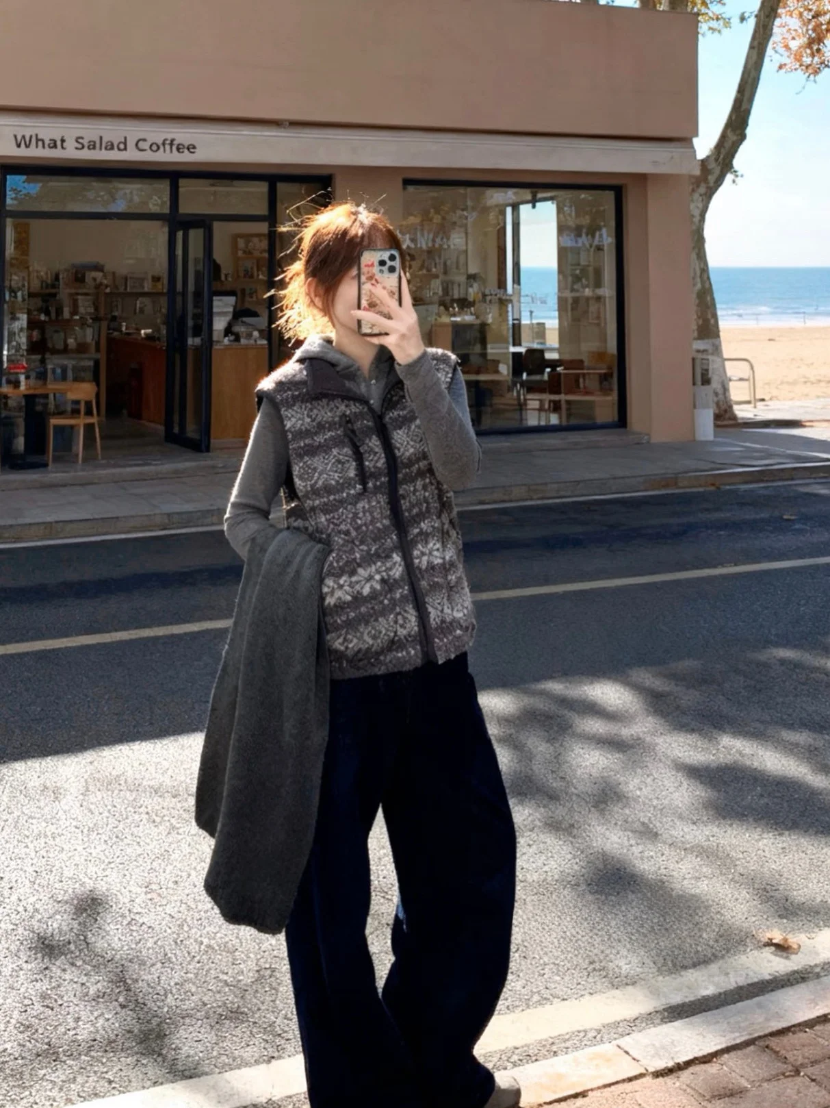 

Корейский ретро жилет из овечьего меха с узором ягненка, женский зимний теплый жилет с воротником-стойкой, многослойная верхняя одежда