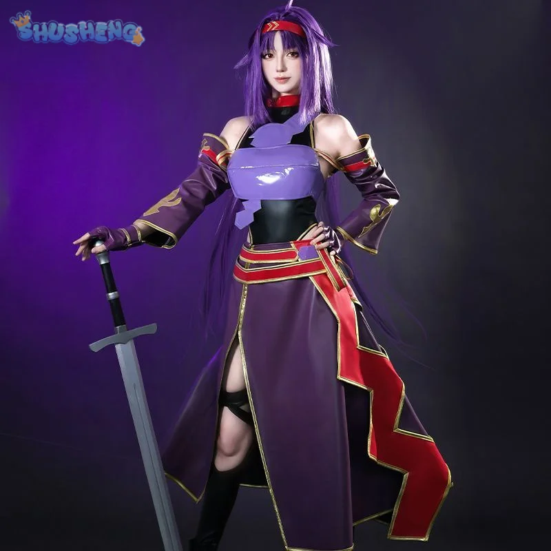 

Anime Konno Yuuki Sword Art Online SAO Cosplay Costume Women's Man jumpsuit gloves belt skirt set Halloween handsome uniform
