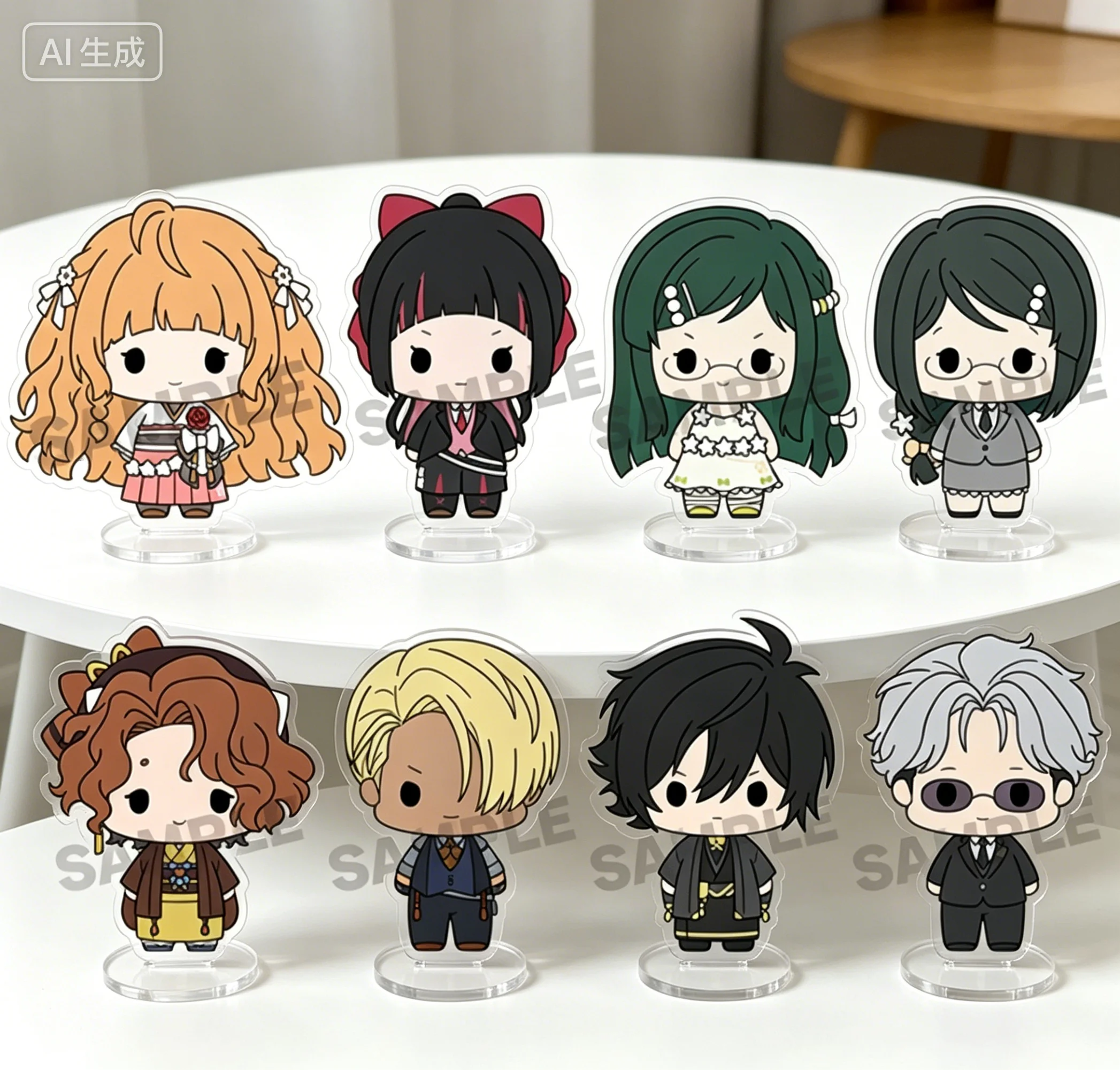 Anime Agents of the Four Seasons: Dance of Spring Hinagiku Kayo Q-style Acrylic Stand Model Plate Keychains Desk Decor
