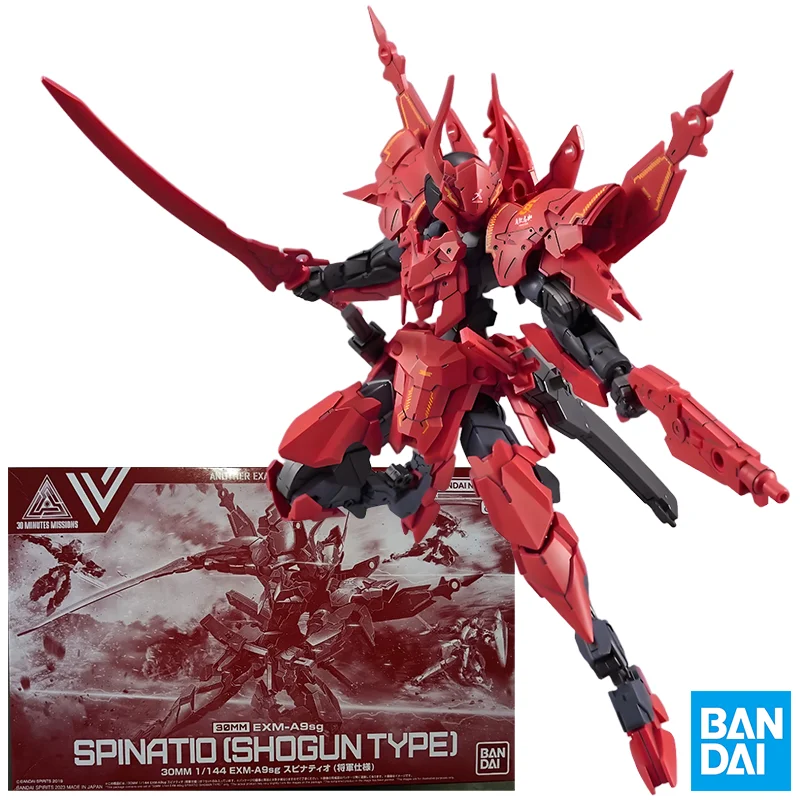 

Bandai PB Gundam 30MM 1/144 EXM-A9SG SPINATIO (SHOGUN TYPE) PVC Action Figures Assembled Model Kit Toys for Boys Gift