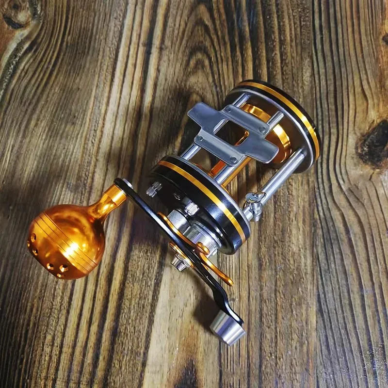 Small Visual Anchor Fish Wheel MY7000 All-metal Drum Anchor Fish Special Wheel Super Smooth Anti-fried Line Black Gold Version