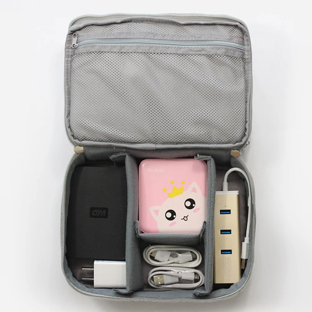 

Digital Gadget Organizer Travel Pouch for Small Electronics Cable Carrying Case Power Bank Accessories Devices