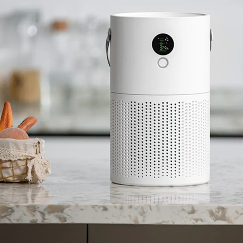 Воздухоочиститель, маленький настольный офисный портативный домашний очиститель воздуха для спальни, удаляет б/у дым, формальдегид и отрицательные ионы