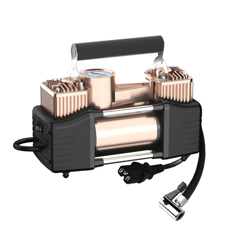 

Portable Electric Double-Cylinder High-Power High-Pressure Vacuum Pump Metal Multi-Purpose Air Pump for Car Tyres Modified Car