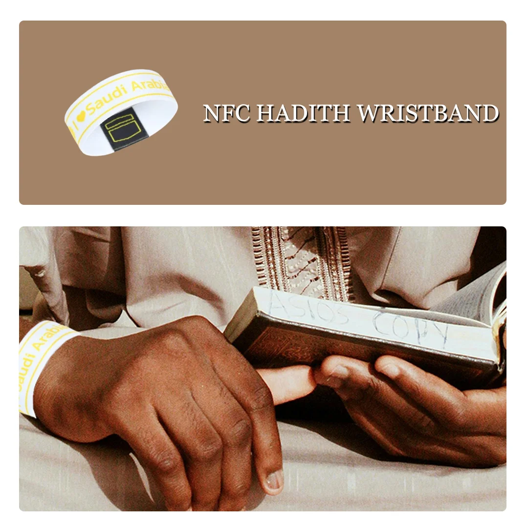 

Наручный браслет с поддержкой NFC, вдохновляющий браслет, регулируемый RFID-браслет NFC для NFC, мусульманский подарок, Рамадан