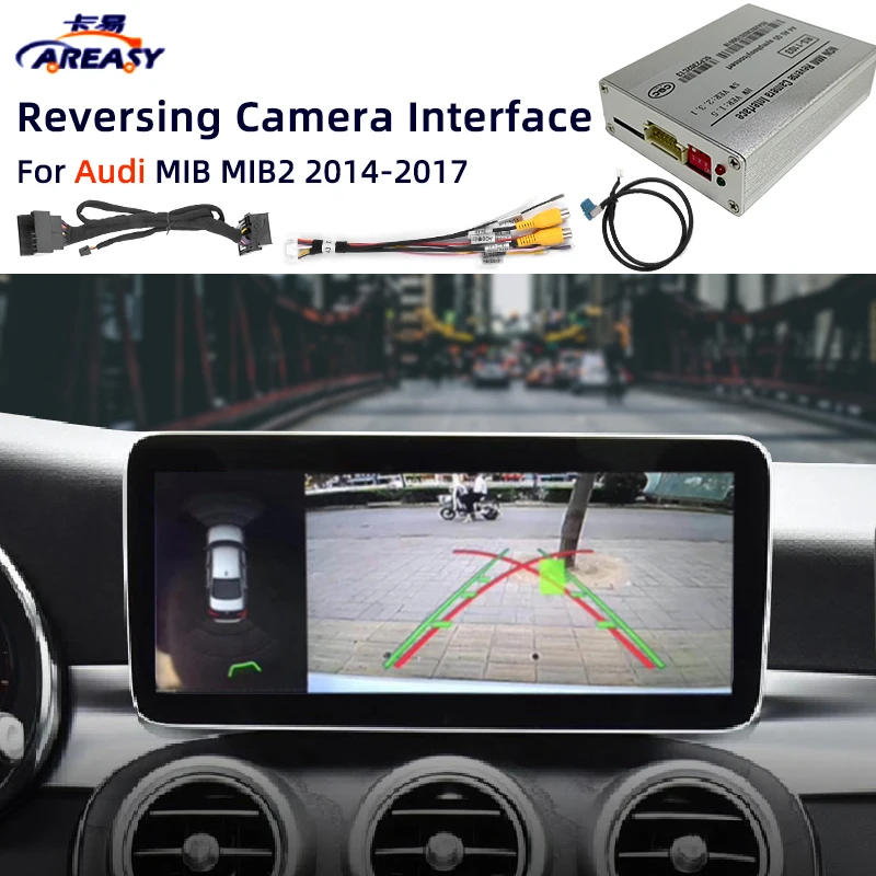 Car Large Screen Upgrade Reversing Camera For Audi MIB MIB2 2014-2017 Parking Assist System Camera Interface Adapter Rear Camera