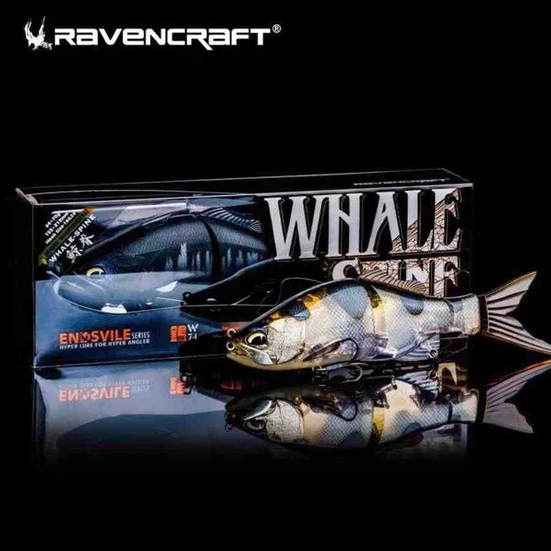 RAVENCRAFT WHALE SPINE 215mm 70g Slow Sinking 3 Section Hard Lure Water Surface Fishing Fake Bait