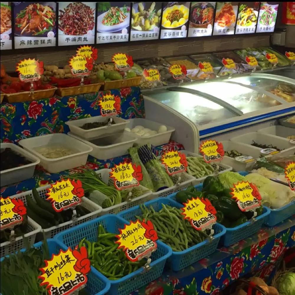 1Pcs Promotion Clip Advertising Clip Transparent Ads Card Holdet Price Label Tag Clip Plastic S/M/L Sign Display Shelf Clamp