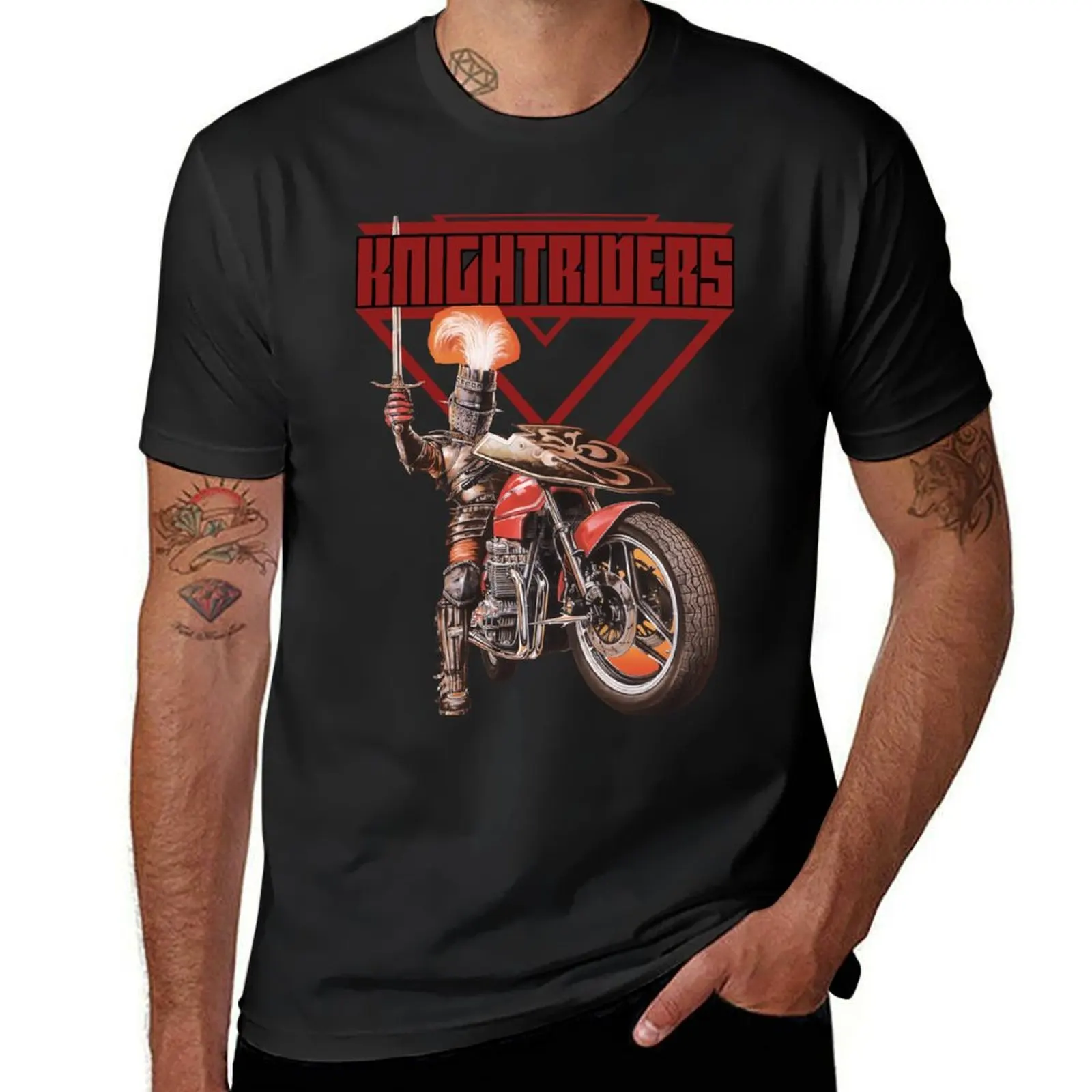 Футболка Knightriders, эстетичная одежда, летняя одежда, милые топы, блузка, мужские высокие футболки