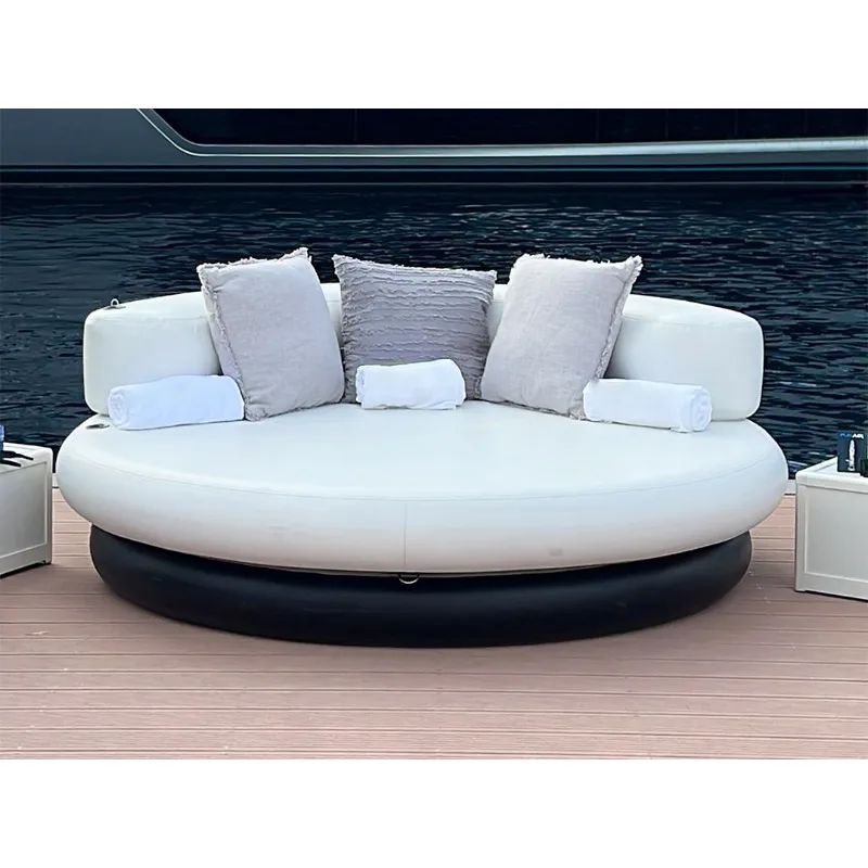 Popular Beach Lounge Sofa Inflatable Club Chair Inflatable Floating Platform Lounger