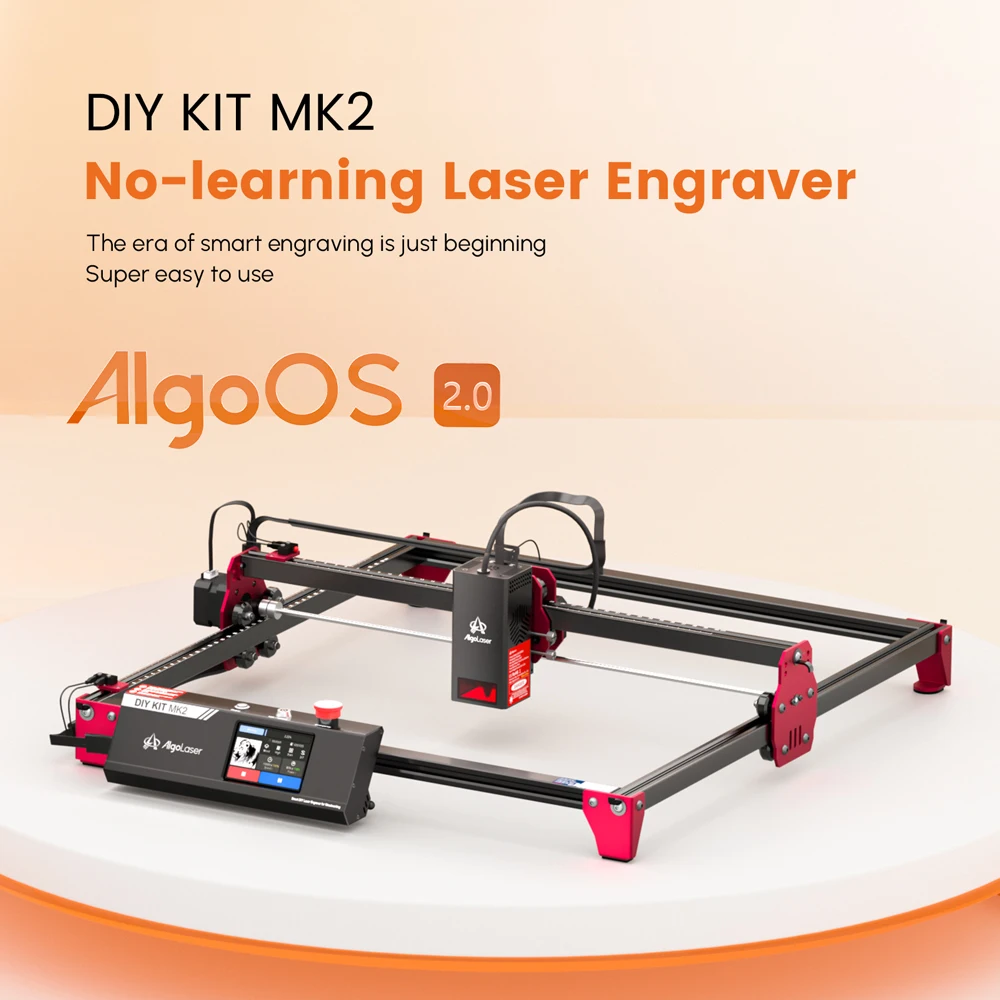 Algolaser DIY Kit MK2 10W Laser Graveur Cutter mit Touchscreen Wifi Offline APP Steuerung 40*40cm Große Größe Holzbearbeitung