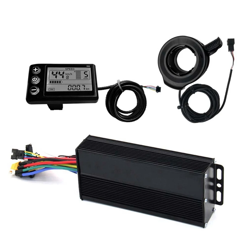 Three Mode Ebike Sine Wave Controller 36V/48V/52V 40A With S866 LCD Display SM Connector For 2000W Ebike