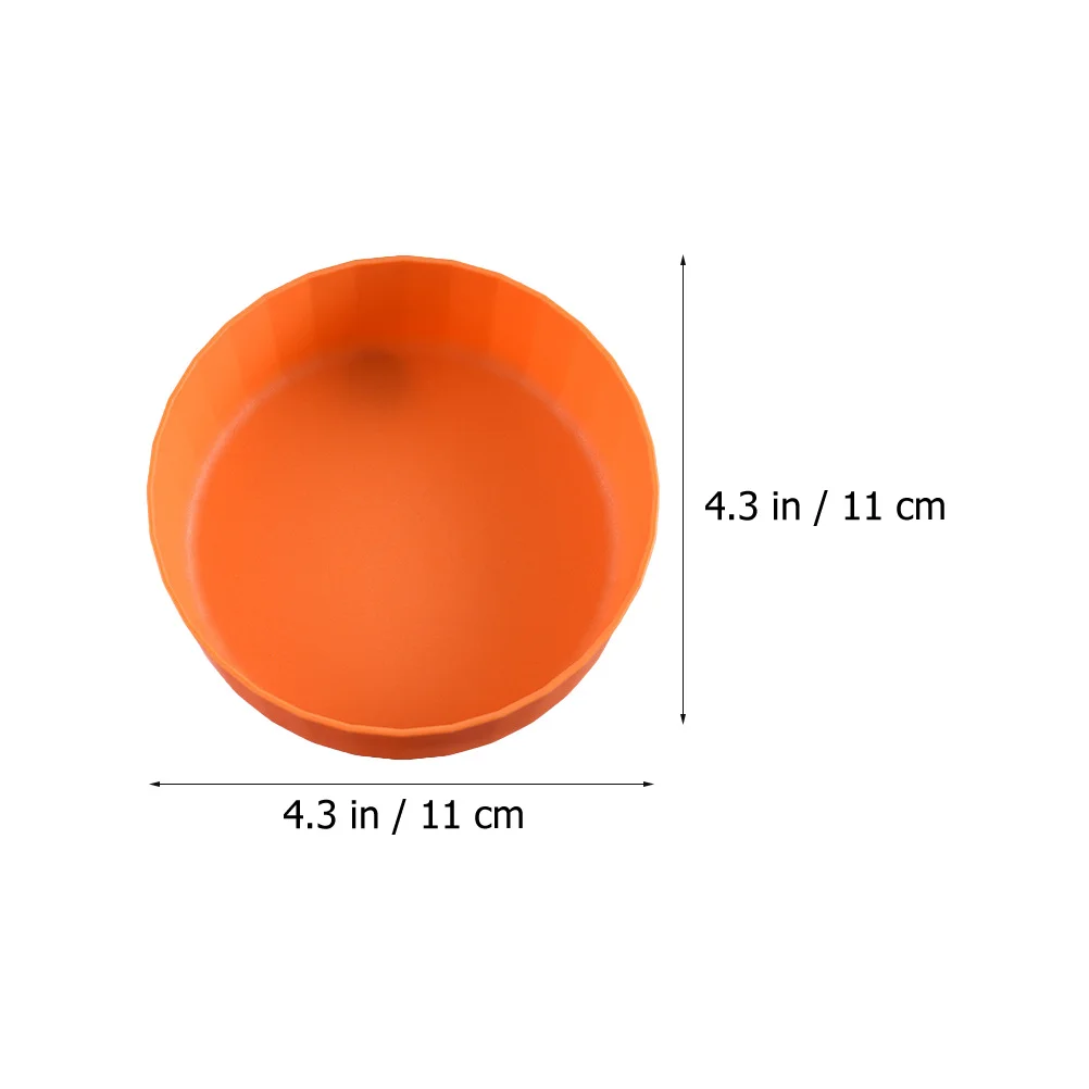 

8pcs Plastic Small Round Dishes Food Plates Multipurpose Snack Plate Cake Fruit Salad Storage Home Use Serving Dish Kitchen