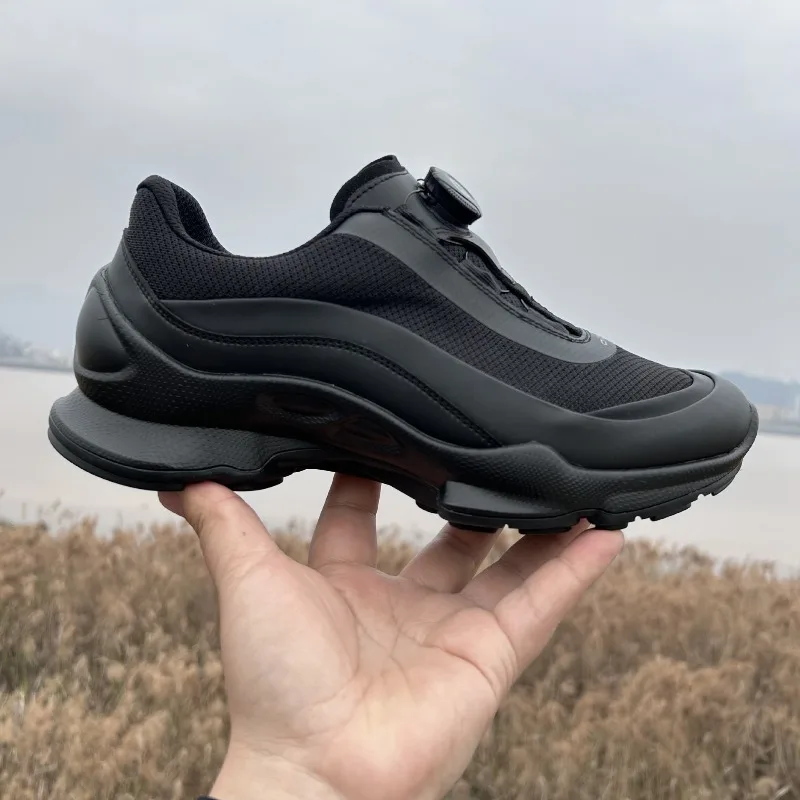 Men's Shoes 2026New Breathable Mesh Casual Shoes Rotating Buckle Design Shoes Lightweight Comfortable Sports Running Shoe Tenis