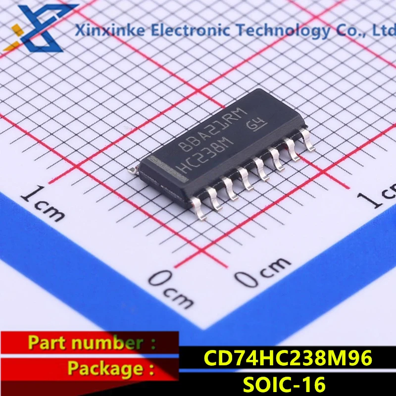 CD74HC238M96 SOIC-16 CD74HC238M HC238M Encoder, decoder, multiplexer and demultiplexer Hi-Spd CMOS 3-8 Line Decoder/Demltplxr