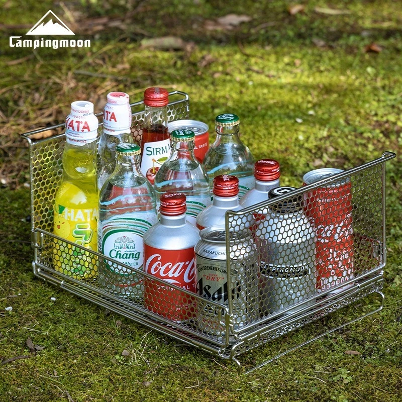 

CAMPINGMOON CK-23SF Шестиугольный складной контейнер для хранения с многофункциональными полками для кемпинга и домашнего использования