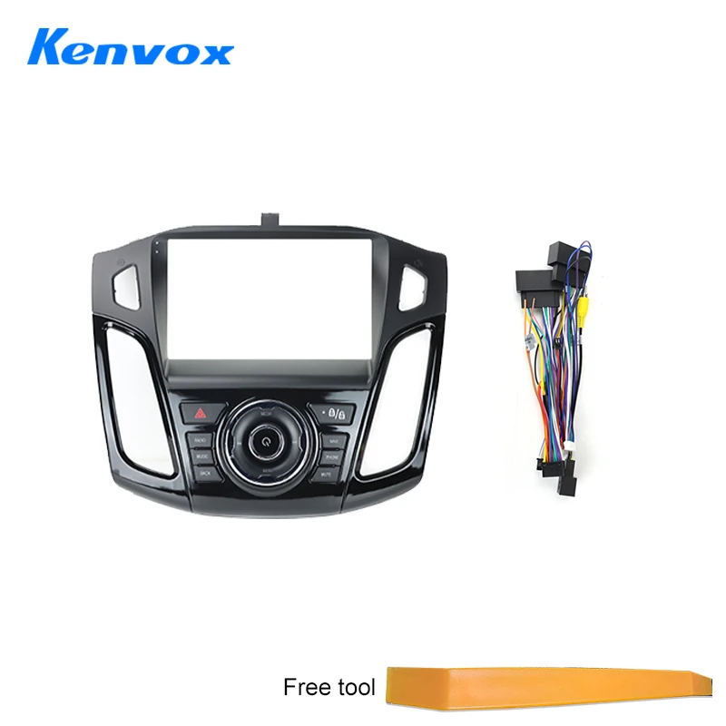 Panel instalasi Fascia Radio mobil, untuk Ford Focus 3 Mk 3 2011- 2019 Android 2 Din Stereo pemasangan Bezel pelat wajah Kit bingkai