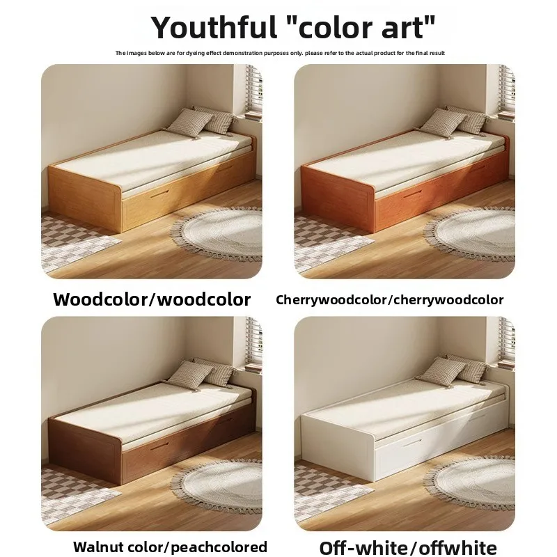 Solid wood pull-out retractable bed folding dual-purpose 2026 new drawer storage double sofa bed