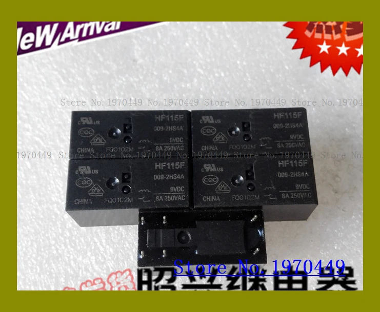 HF115F 009-2HS4A 8A 9VDC
