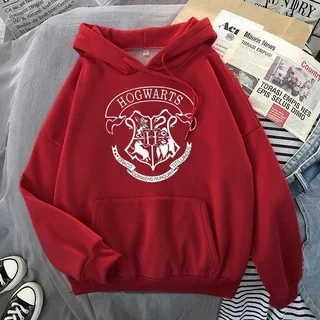 2024 New Harry Potter Series School of Magic Hermione Slytherin Loose Long-sleeved Top Hoodie Sweater Clothing