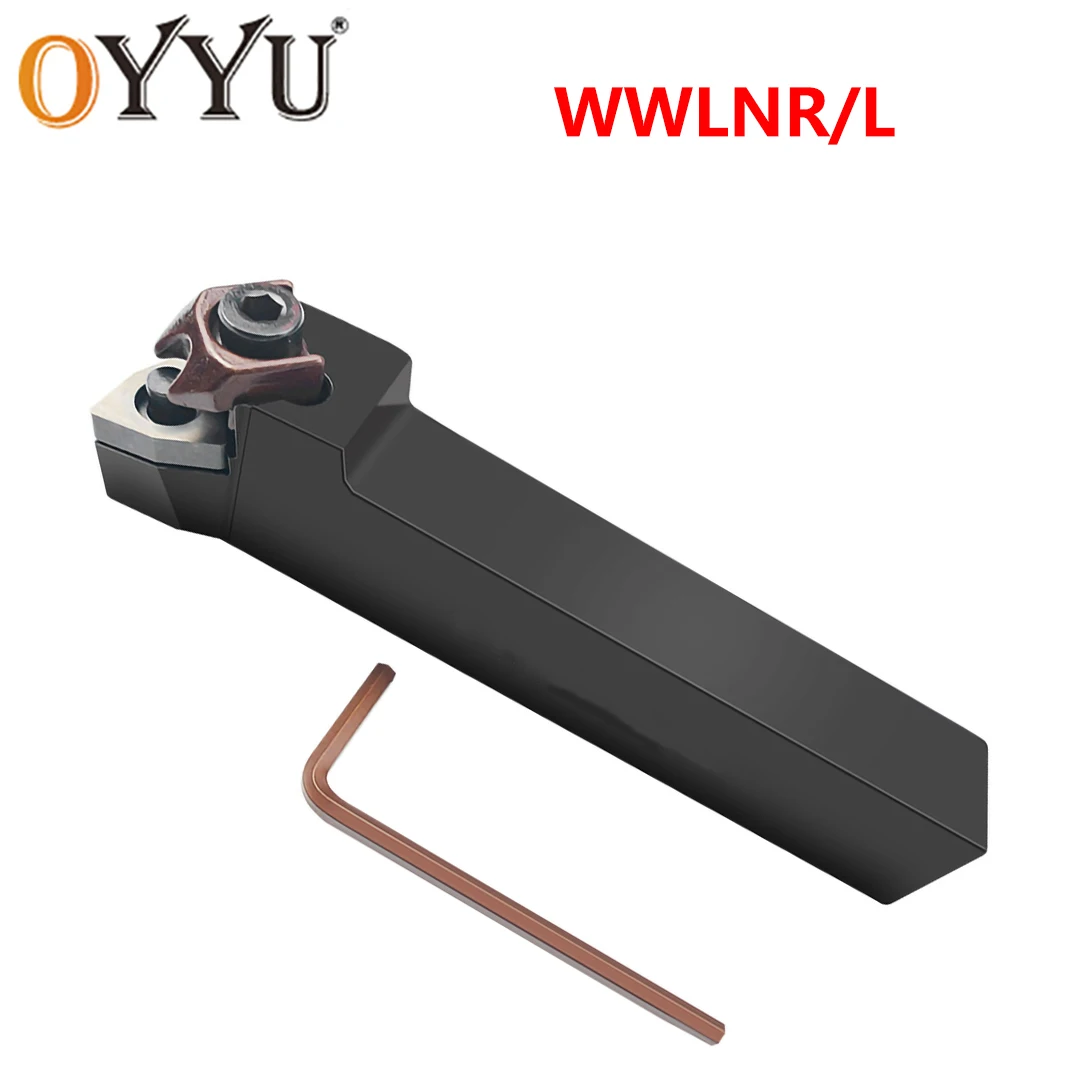

OYYU 1pcs WWLNR2020 WWLNR2525 WWLNR3232 External Tool Holder WNMG Carbide Inserts WWLNR WWLNL Lathe Bar CNC Cutting Tools Set