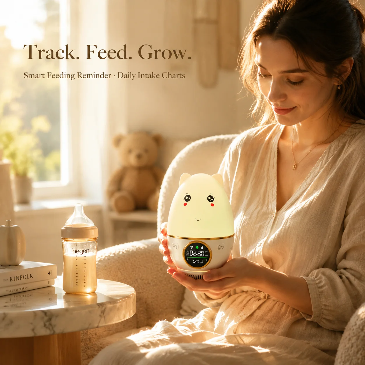 スマートベビーモニター幼児用空気質CO2 PM2.5 AQI - Baby Nursery Temperature のレビューと価格
