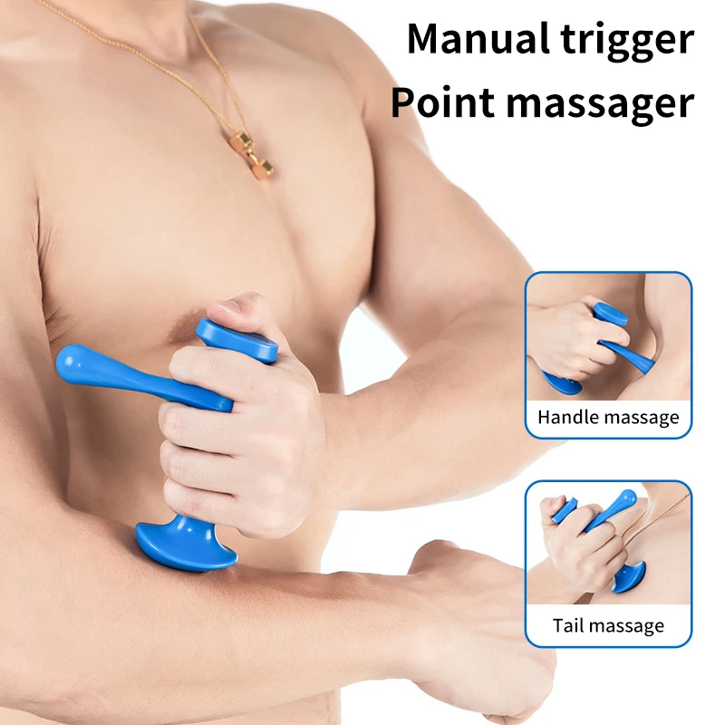 T-Shaped Massager Thumb Finger Pressure Press Trigger Point Manual Physiotherapy Tools Full Body Deep Tissue Relax Pain Relief