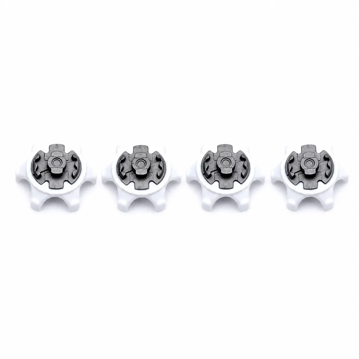 4 PCS New Golf Spikes Fast Twist Shoe Spikes Replacement Set Golf Training Aids Ultra Thin Cleats Pins White Color