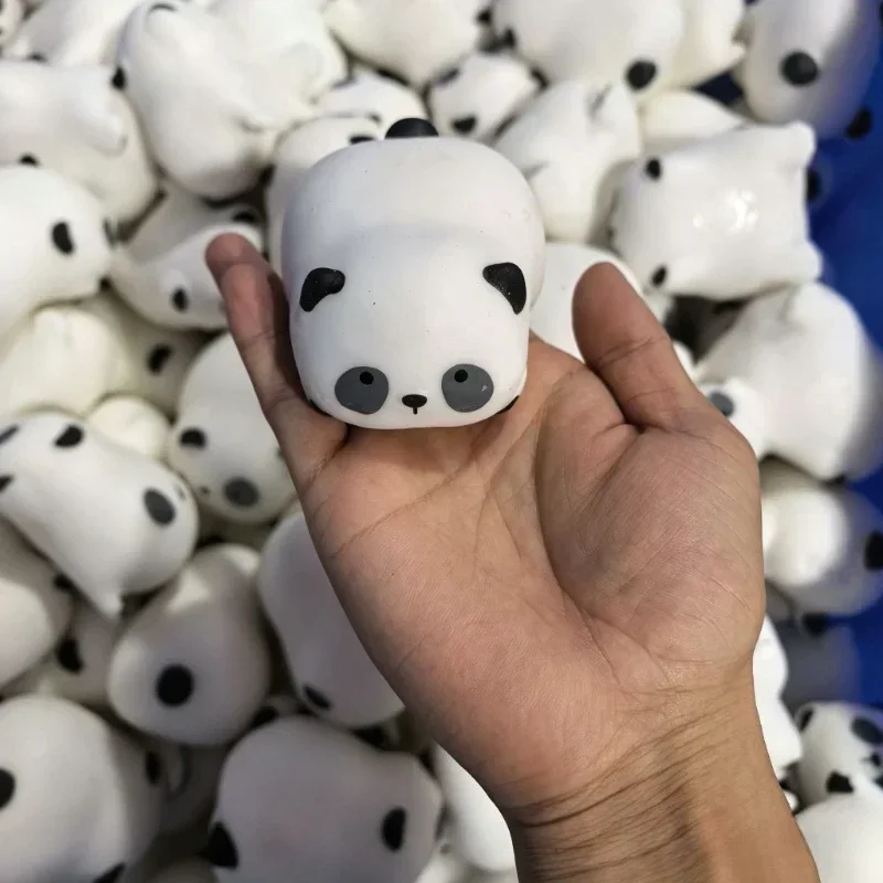 Knuspriger Panda Squishy Stressball Fidget Toy Quetschspielzeug Runde Blöcke Gefüllt ASMR Anti-Stress Entspannungs-Handspielzeug Geschenk – Detail 4
