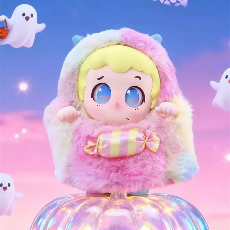 ピンティックトリックオアトリートシリーズぬいぐるみブラインドボックスおもちゃキュートドールハロウィンギフトバックパックペンダントキーホルダーバッグ用サプライズミステリーボックス