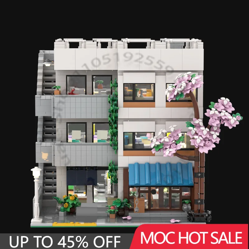 

7659 PCS MOC Customize Modular Buildings Series Japanese Modular Collection II Building Block Assembly Toy Birthday Gift Sets