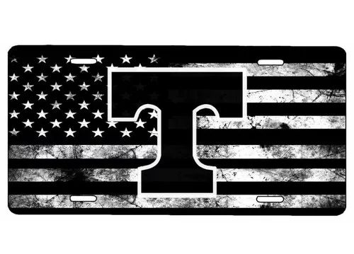 American Flag Tactical Tennessee Volunteers Aluminium License Plate Aluminum