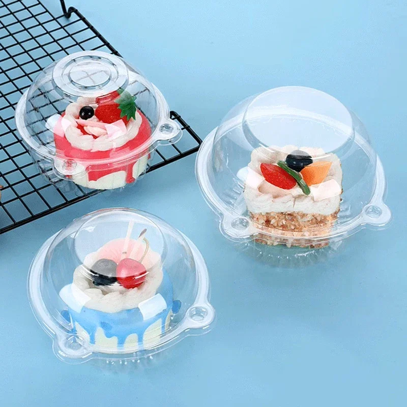 Cajas para rebanadas de pasteles, contenedor para rebanadas de magdalenas, caja cuadrada individual individual para postre, caja Triangular para almacenamiento de tarta de queso y sándwich, 100 Uds.