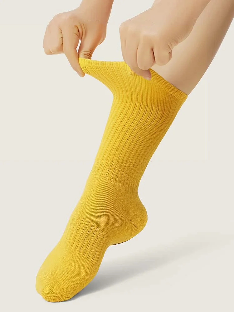 Chaussettes de danse modernes coordonnantes pour enfants et adultes, chaussettes en coton pour filles, femmes, hommes, ballet, pilates, yoga