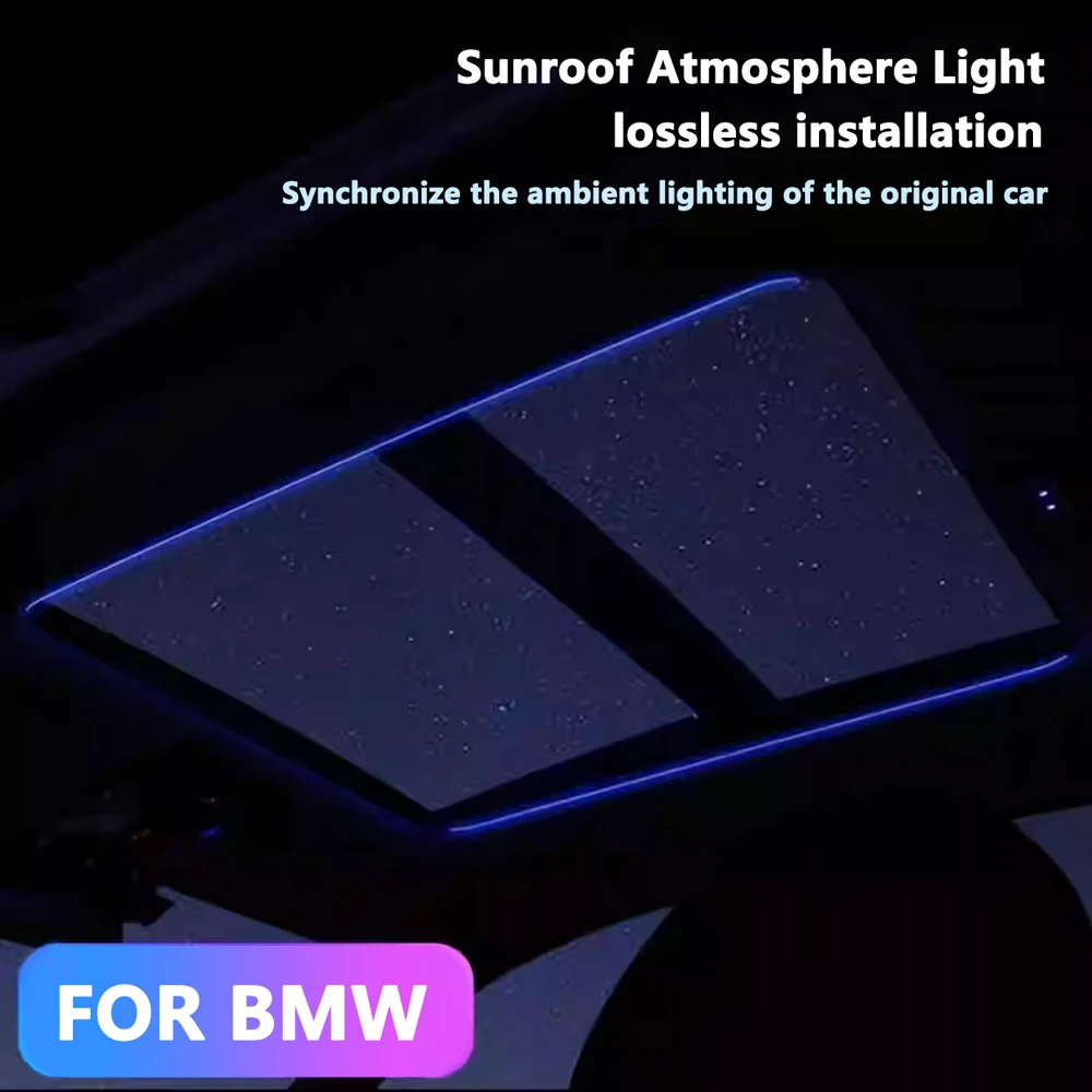 LED Sunroof Light For BMW 3/4/5 Series G20 G30 G01 G05 X3X4X5X6X7 IX3 GT7Series Car Roof Panoramic Skylight Ambient Lights Refit view 3