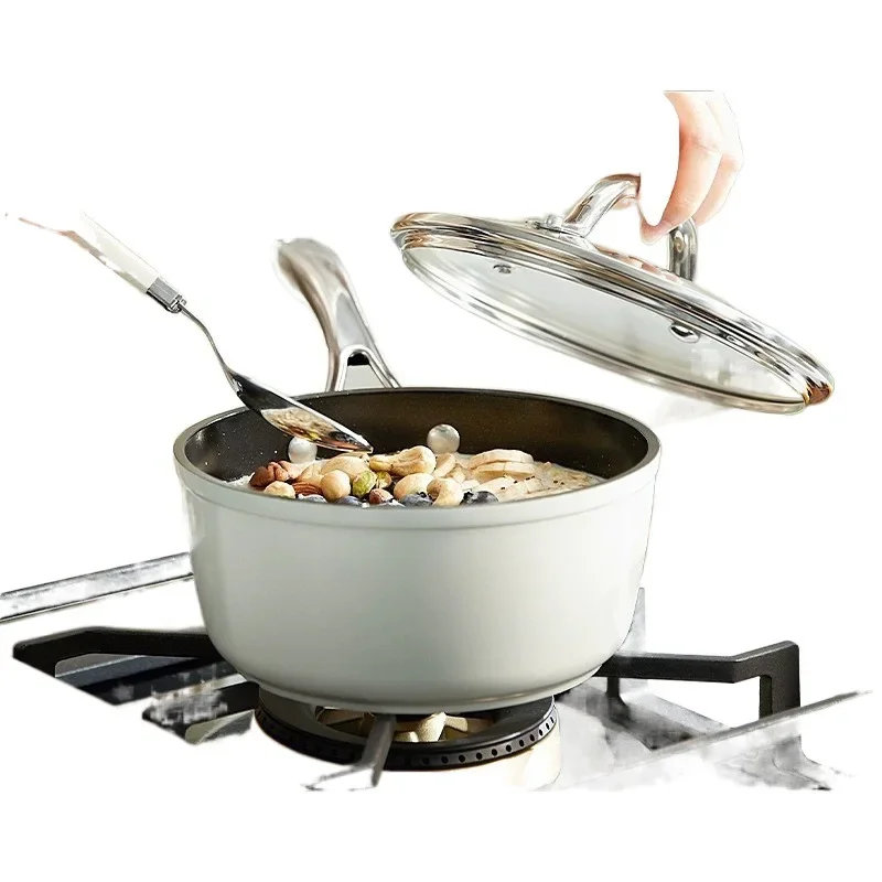 

Uncoated ceramic small milk baby complementary food pot baby frying pot soup cooking bubble