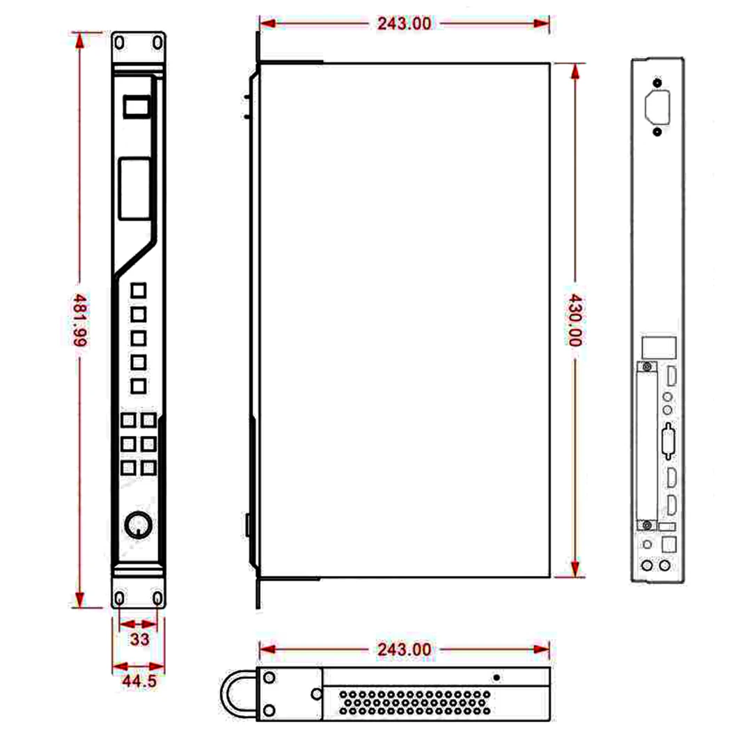 ZH-Z2E Full Color Synchronous Video Processor Supports A Maximum Of 1.3 Million Pixels Support USB Flash Drives