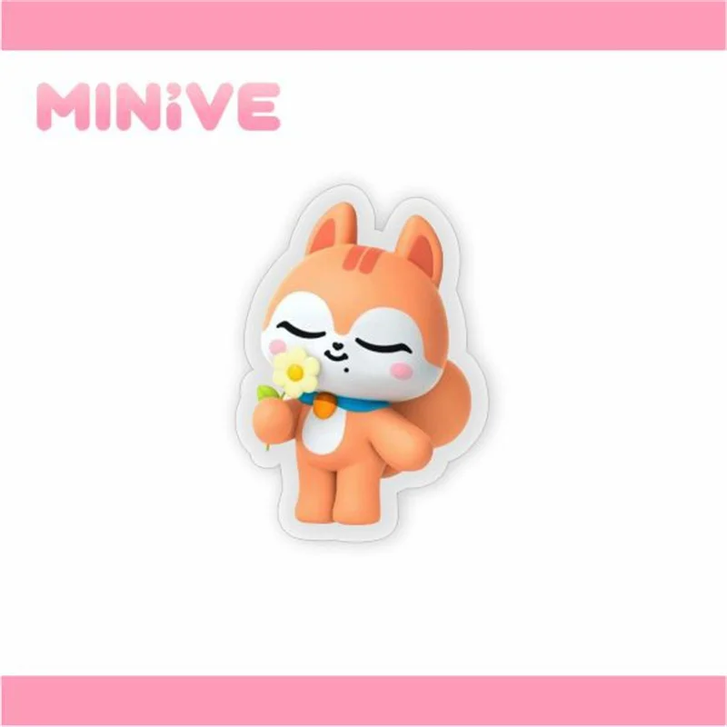 IVE MINIVE Cartoon Figure supporto per cellulare HD acrilico Lazy Man staffa telescopica WonYoung YuJin Fans Collection Gift