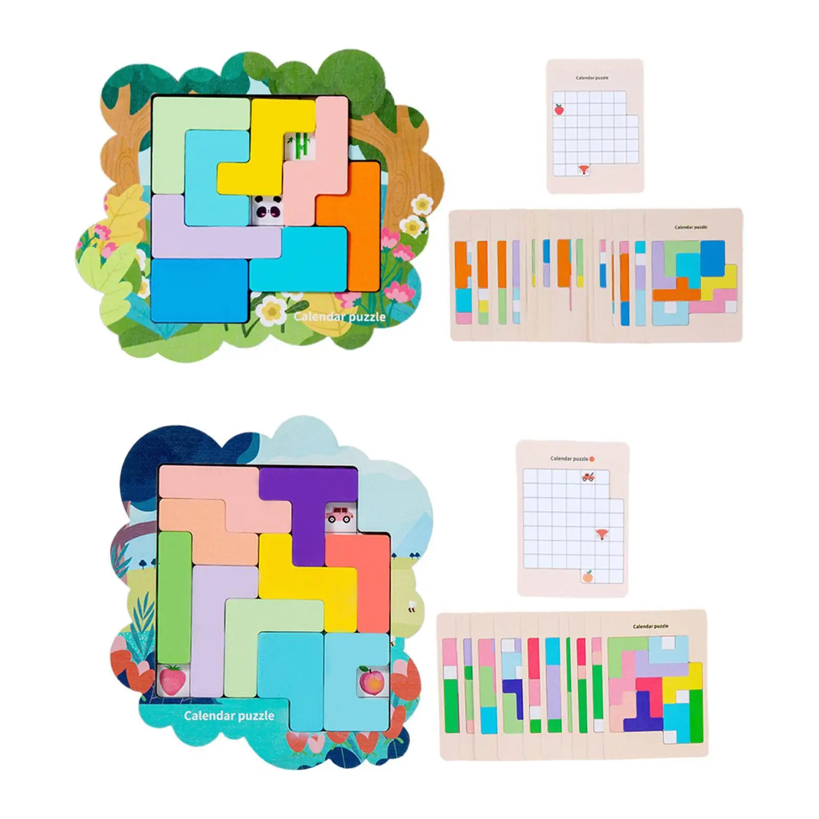 어린이 나무 퍼즐, 조기 학습 퍼즐 게임, 블록 장난감, 유치원용