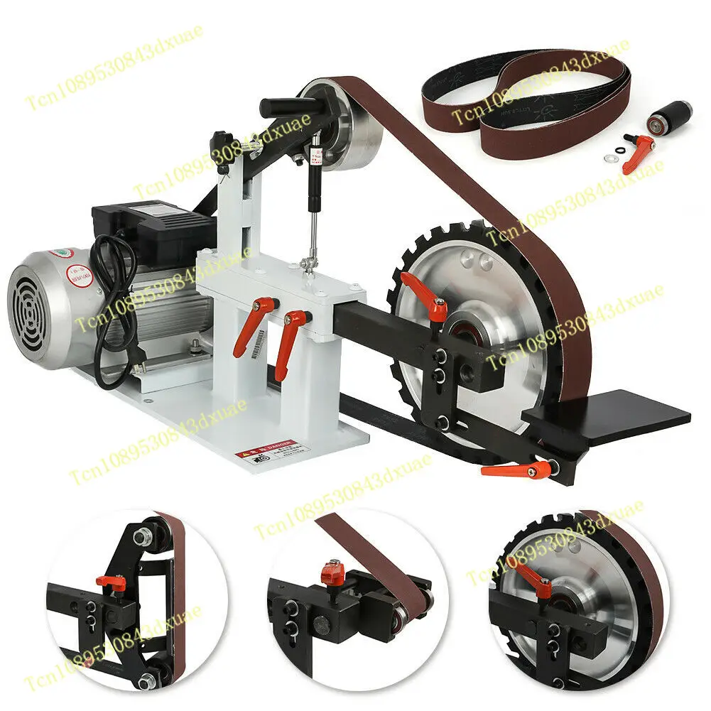 

Good1.5KW 2" X 82" Belt Grinder Knife Grinder with 2 HP Motor Polishing Grinding Machine 3-in-1 Design for Metalworking 220/380V