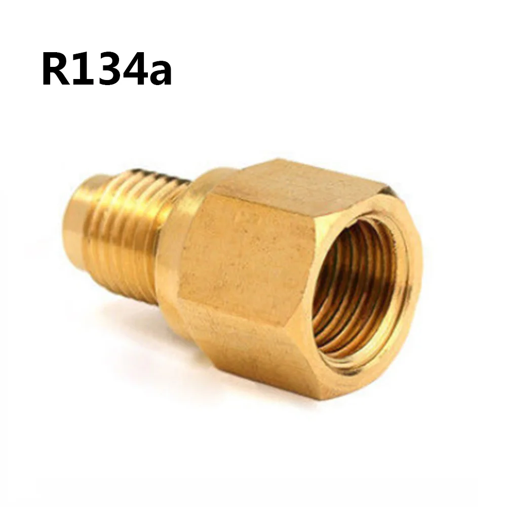 R134A R12 Adaptador de Acoplamento Rápido Carro Condicionador 1/2 "ACME Fêmea 1/4" SAE Alta Qualidade Latão Carro Injector Combustível