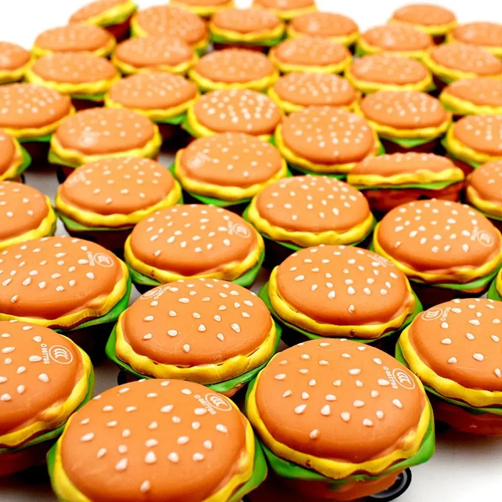 Pinata Filler Mini Burger Pull Back Car Cartoon Plastic 3D Hamburg Cars Cute Children Pull-back Truck Birthday Party