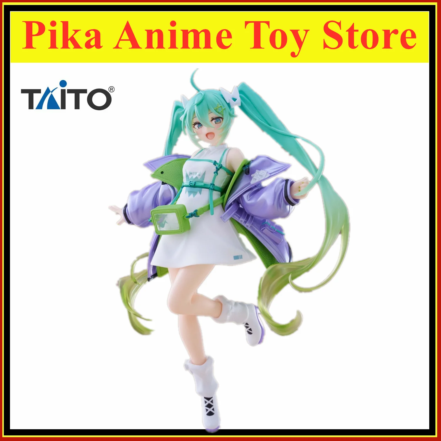 

Оригинальная модная Аниме Фигурка TAITO Hatsune Miku свободного покроя, игрушки, коллекционная экшн-фигурка модели из ПВХ, кукла в подарок