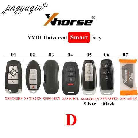 Xhorse XM38 XS Smart VVDI Key XSKF01/CS00/KF20/KF21/MQB1/TO01/KF30/TO20/CH01/LR01/JP01/TO03/KFF1EN XZPG00/MZD6/KA83/BT51/KA81EN