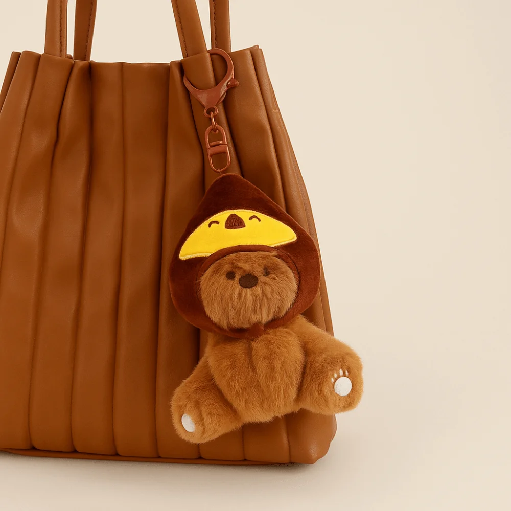 

PP Cotton Koala Doll Keychain Fluffy Collection Bear Cartoon Bag Pendant Hanging Comfortable Bear Coala Doll Keyring