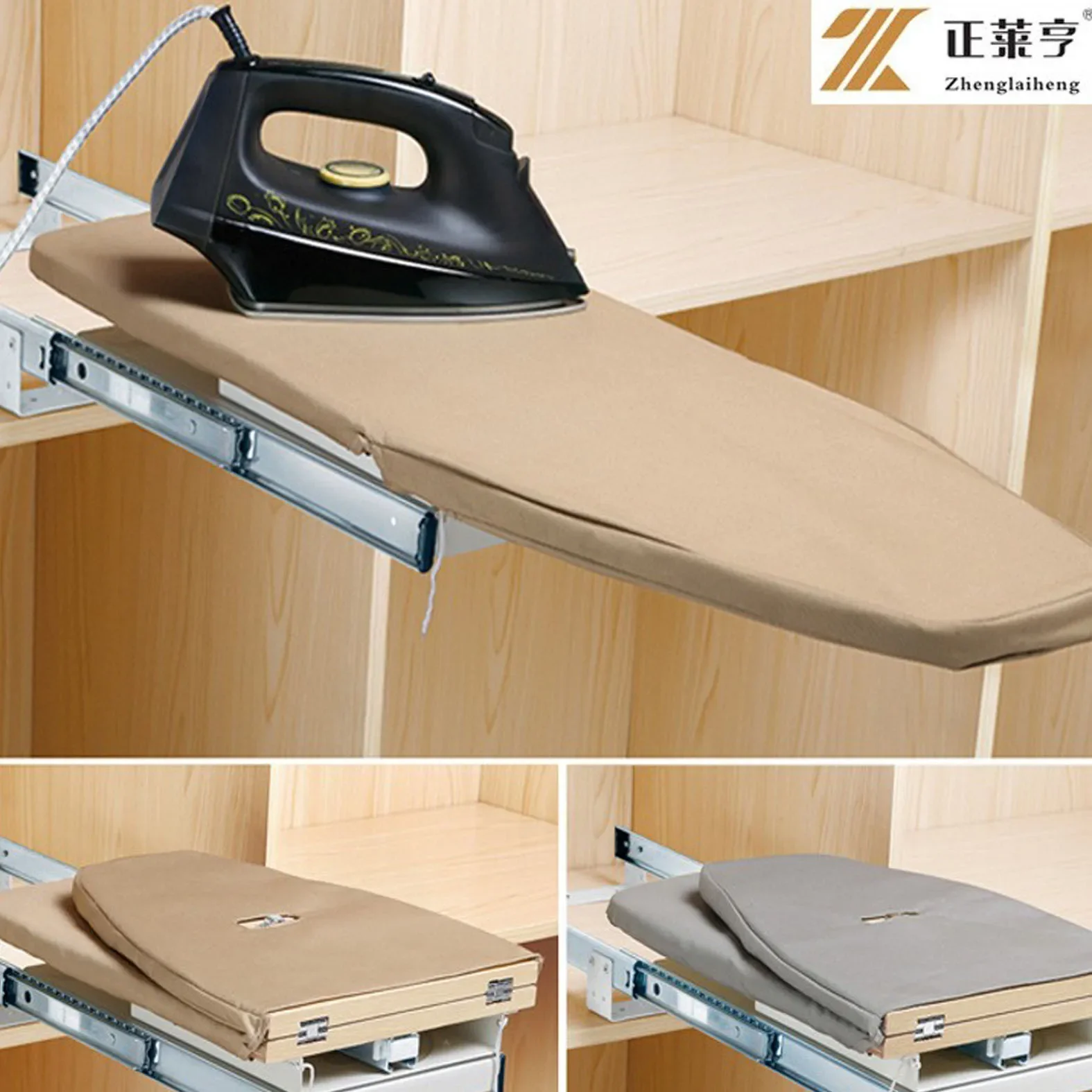 Wardrobe rotary ironing board clothes pants ironing board foldable high temperature resistant cotton ironing board with