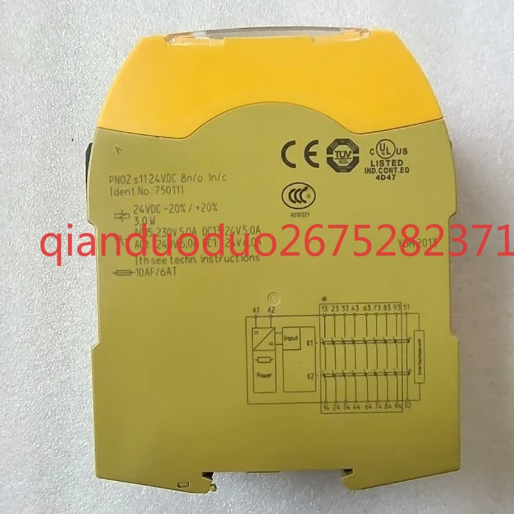 

New For Pilz PNOZ s11 24VDC 8 n/o 1 n/c 750111 Safety Relay Module