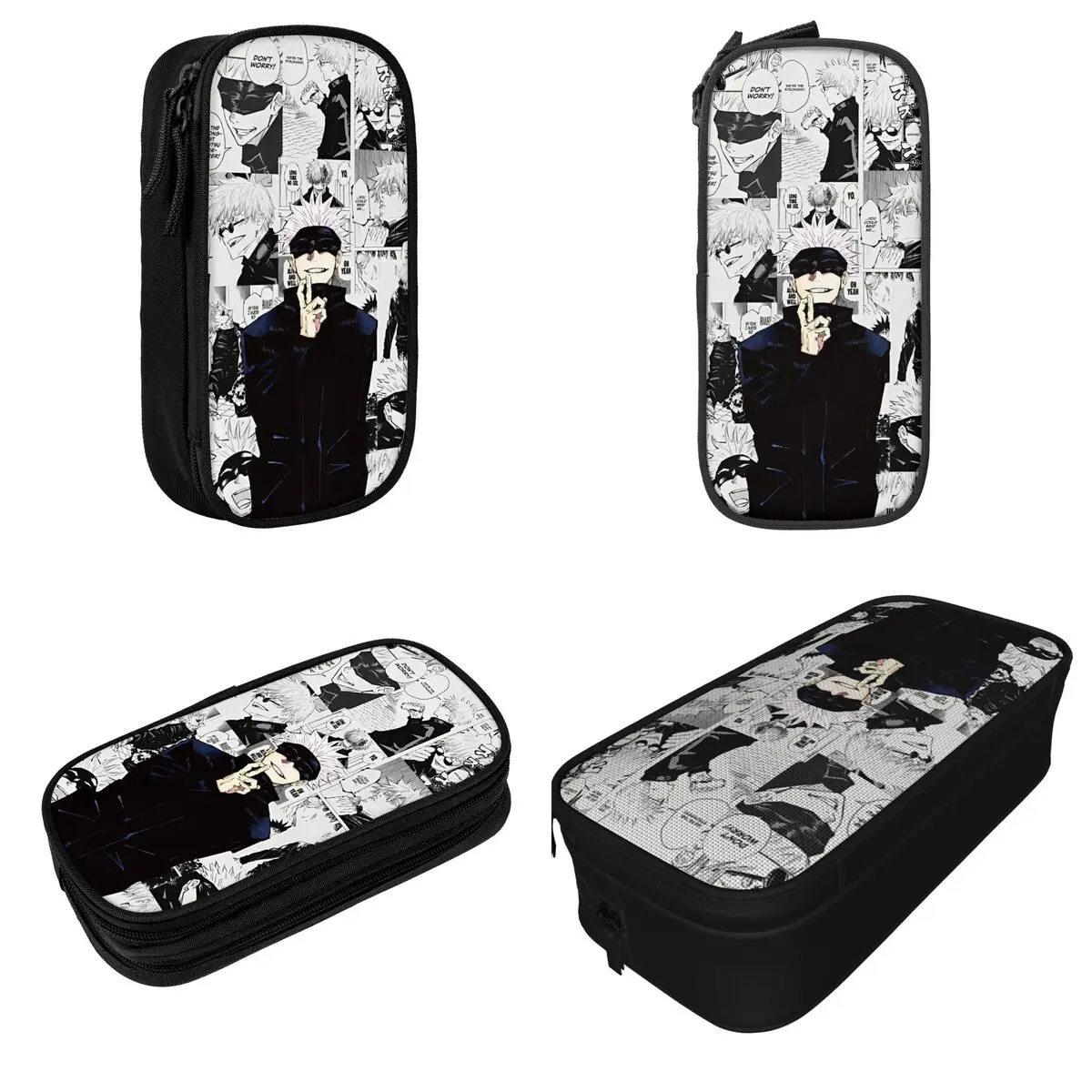 Jujutsu Kaisen Anime Satoru Gojo Pencil Case Handsome Japanese Pen Bag Student Large Storage Students School Gifts Pencil Box